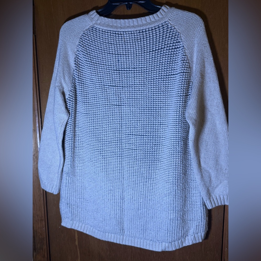 Market & Spruce Textured Light Blue Sweater - Picture 5 of 5